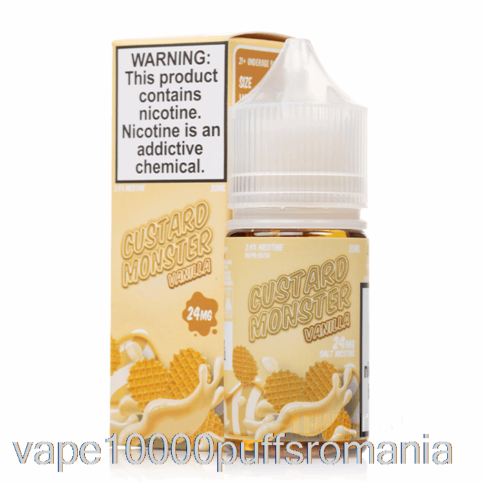Vape Romania Vanilie - Creme Saruri Monstru - 30ml 48mg
